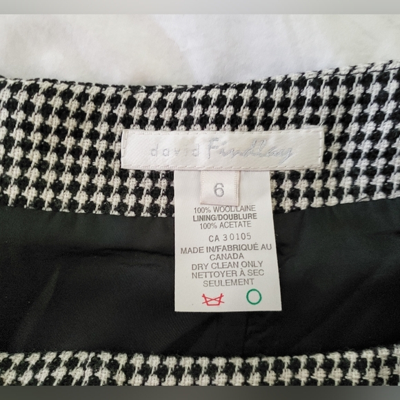 Wool check pencil skirt - Picture 3 of 3